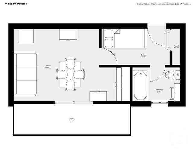 Afficher la photo en grand Appartement Studio à vendre - 1 pièce - 24.81 m2 - THOLLON LES MEMISES - 74 - RHONE-ALPES - Century 21 Chablais - Léman