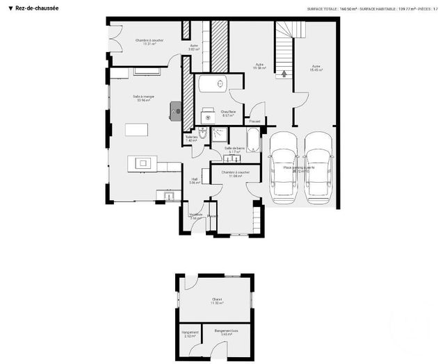 maison à vendre - 6 pièces - 75.48 m2 - ST PAUL EN CHABLAIS - 74 - RHONE-ALPES - Century 21 Chablais - Léman