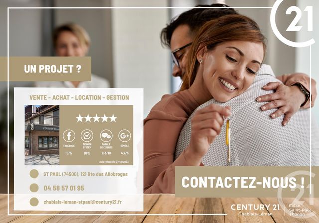 maison à vendre - 6 pièces - 92.88 m2 - VINZIER - 74 - RHONE-ALPES - Century 21 Chablais - Léman