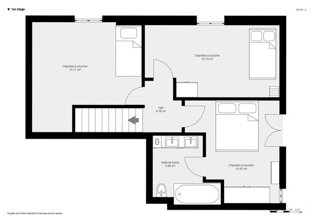 Appartement T5 à vendre - 5 pièces - 87.05 m2 - ST PAUL EN CHABLAIS - 74 - RHONE-ALPES - Century 21 Chablais - Léman
