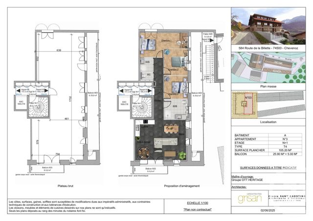 Appartement F4 à vendre - 4 pièces - 105.2 m2 - CHEVENOZ - 74 - RHONE-ALPES - Century 21 Chablais - Léman