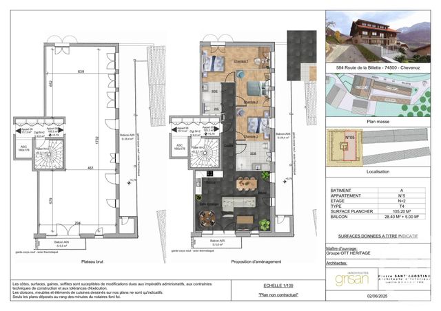 Appartement F4 à vendre - 4 pièces - 105.2 m2 - CHEVENOZ - 74 - RHONE-ALPES - Century 21 Chablais - Léman