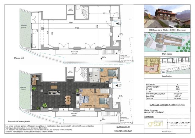 Appartement F4 à vendre - 4 pièces - 116.0 m2 - CHEVENOZ - 74 - RHONE-ALPES - Century 21 Chablais - Léman