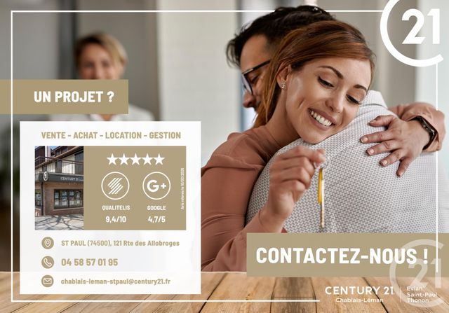 maison à vendre - 5 pièces - 170.27 m2 - BERNEX - 74 - RHONE-ALPES - Century 21 Chablais - Léman