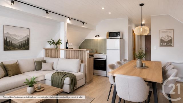 Appartement F3 à vendre - 3 pièces - 47.0 m2 - THOLLON LES MEMISES - 74 - RHONE-ALPES - Century 21 Chablais - Léman
