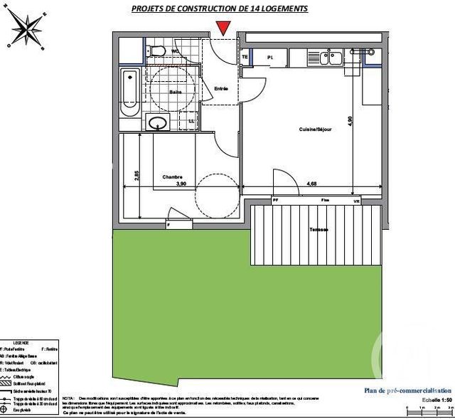 Appartement F2 à vendre - 2 pièces - 44.73 m2 - VINZIER - 74 - RHONE-ALPES - Century 21 Chablais - Léman Appartement F2 à vendre - 2 pièces - 44.73 m2 - VINZIER - 74 - RHONE-ALPES - Century 21 Chablais - Léman