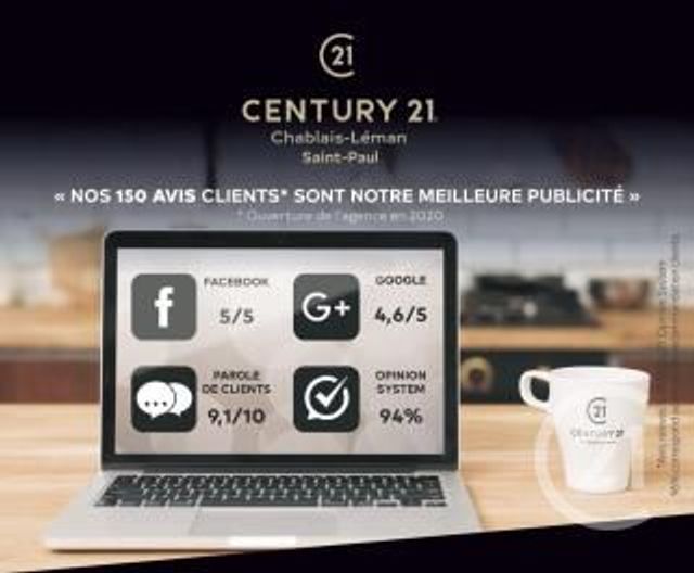 Appartement F4 à vendre - 4 pièces - 81.82 m2 - EVIAN LES BAINS - 74 - RHONE-ALPES - Century 21 Chablais - Léman